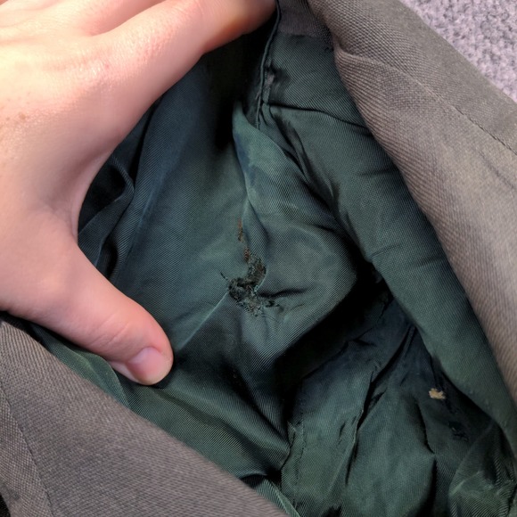 U.S. Army Tropical Dress Coat Green Size 34 Short Poly Wool Blend Uniform - Picture 13 of 14